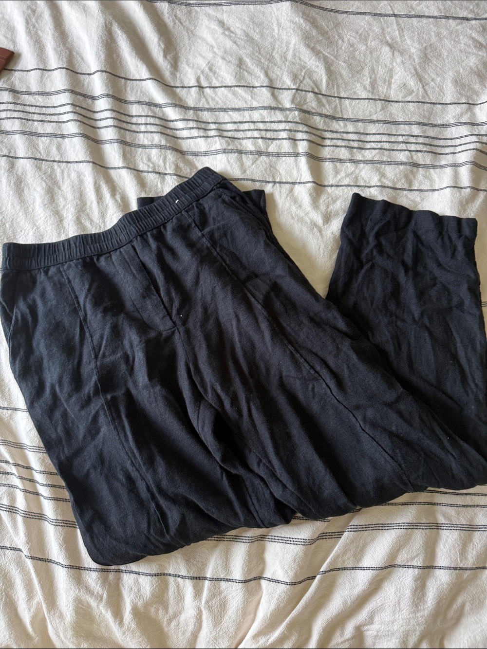Black Linen Pants Abercrombie XS